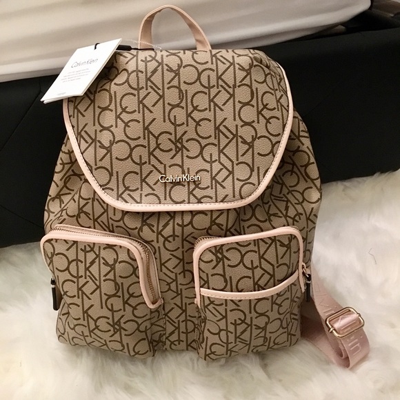 calvin klein backpack pink